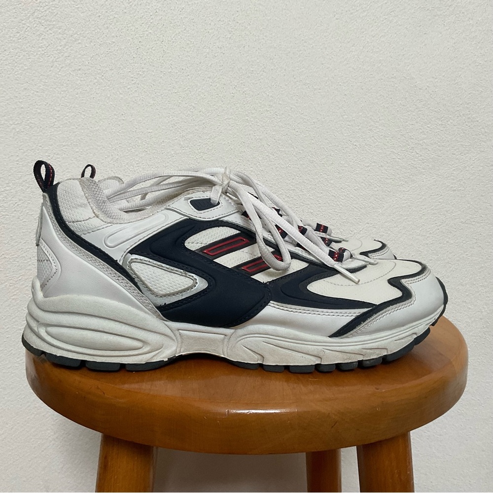 NWOT Cross Trekkers White, Navy, Red Y2K Chunky Dad Sneaker Size 9W Women's